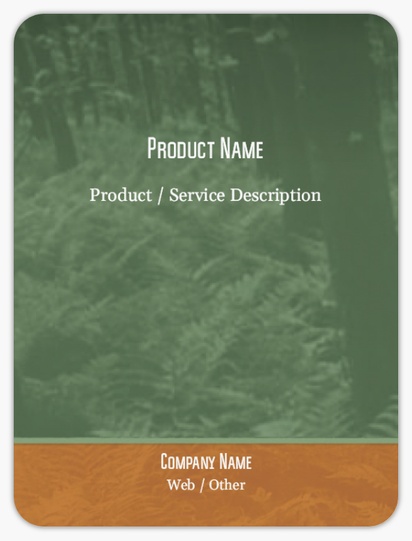 Design Preview for Design Gallery: Hunting & Fishing Product Labels on Sheets, Rounded Rectangle 10 x 7.5 cm
