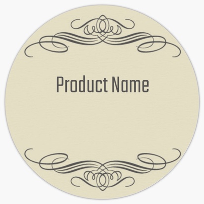 Design Preview for Design Gallery: Elegant Product Labels on Sheets, Circle 3.8 x 3.8 cm