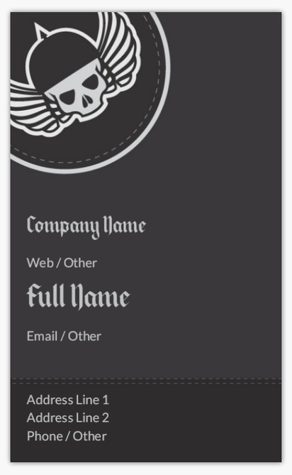 Design Preview for Design Gallery: Motorcycles Standard Business Cards, Standard (91 x 55 mm)