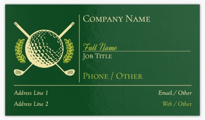 A foil golf club green design