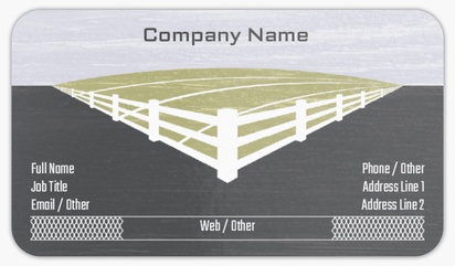 Design Preview for Fencing & Decks Rounded Corner Business Cards Templates, Standard (3.5" x 2")