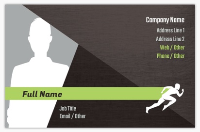 Design Preview for Design Gallery: Fitness Classes Textured Uncoated Business Cards