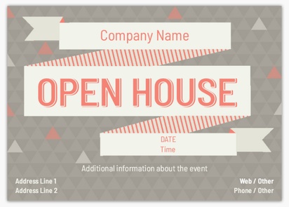 Design Preview for Design Gallery: Open House Flyers and Pamphlets,  No fold A6