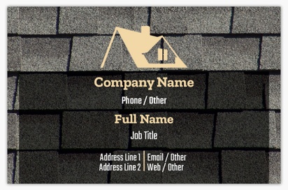 Design Preview for Design Gallery: Roofing Textured Uncoated Business Cards
