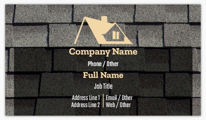 Design Preview for Roofing Ultra Thick Business Cards Templates