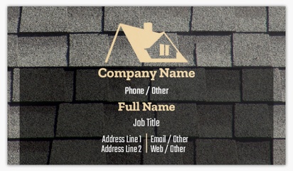 Design Preview for Design Gallery: Roofing Standard Visiting Cards