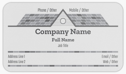 Design Preview for Roofing Rounded Corner Business Cards Templates, Standard (3.5" x 2")