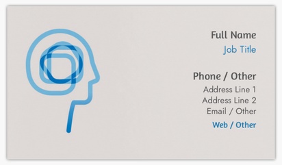 A psychotherapist foil gray blue design for Modern & Simple