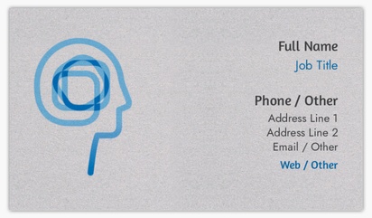 A psychotherapist foil white gray design for Modern & Simple