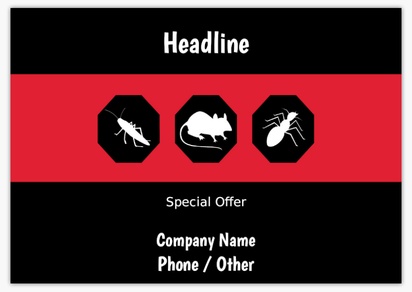 Design Preview for Design Gallery: Pest Control Flyers, None A5