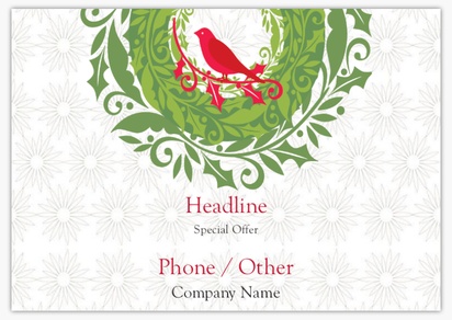 Design Preview for Templates for Christmas & Seasonal Flyers and Pamphlets ,  No fold A5