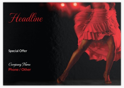 Design Preview for Design Gallery: Dance Fitness Flyers & Leaflets,  No Fold/Flyer A5 (148 x 210 mm)