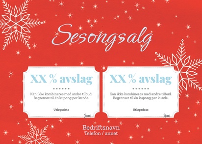 Forhåndsvisning av design for Designgalleri: Jul Flyere og brosjyrer,  Ikke foldet A5 (148 x 210 mm)