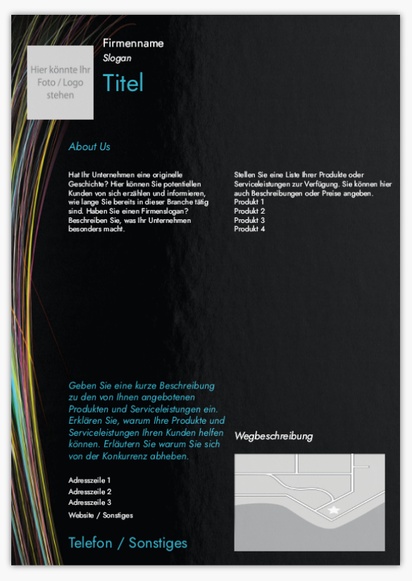 Designvorschau für Designgalerie: Flyer und Falzflyer Produktion & Vertrieb,  Ohne Falz A4 (210 x 297 mm)