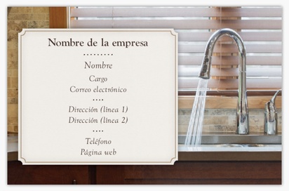 Vista previa del diseño de Galería de diseños de tarjetas de visita extragruesas para reforma de cocinas y baños, Standard (85 x 55 mm)