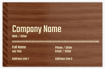 Design Preview for Design Gallery: Fencing & Decking Ultra-Thick Business Cards, Standard (85 x 55 mm)
