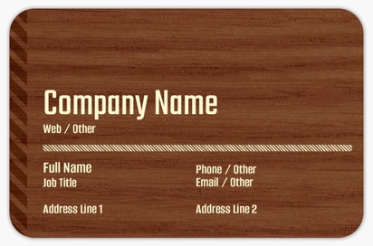 Design Preview for Design Gallery: Fencing & Decking Rounded Corner Business Cards, Rounded Standard (85 x 55 mm)