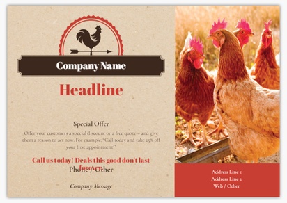 Design Preview for Templates for Agriculture & Farming Flyers and Pamphlets ,  No fold A5
