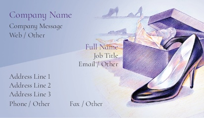 Design Preview for Design Gallery: Shoes Business Card Stickers