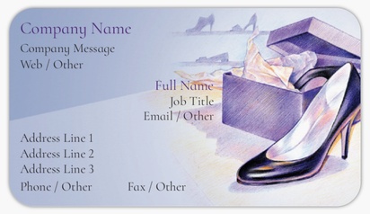 Design Preview for Design Gallery: Shoes Business Card Stickers, Small