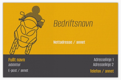 Forhåndsvisning av design for Designgalleri: Motorsykkel Visittkort av lin