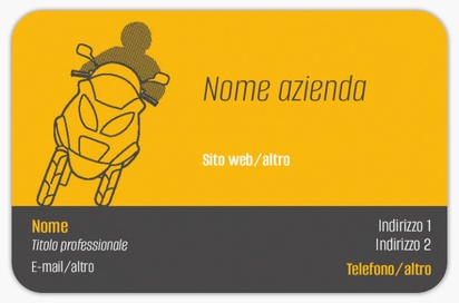 Anteprima design per Galleria di design: biglietti da visita con angoli arrotondati per moto, Arrotondati Standard (85 x 55 mm)