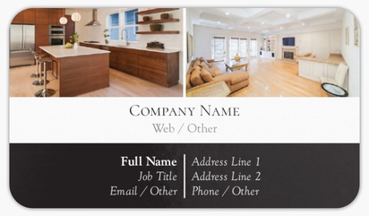 Design Preview for Property & Estate Agents Rounded Corner Business Cards Templates, Standard (3.5" x 2")