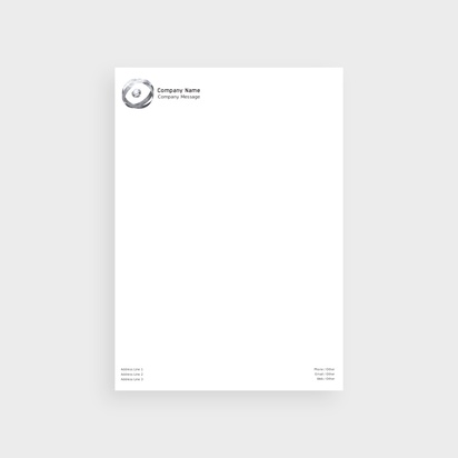 Design Preview for Design Gallery: Manufacturing & Distribution Bulk Letterheads