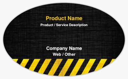 Design Preview for Design Gallery: Paving Product Labels on Sheets, Oval 12.7 x 7.6 cm