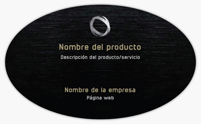 Vista previa del diseño de Galería de diseños de etiquetas para productos en hoja para fabricación, Ovalada 12,7 x 7,6 cm
