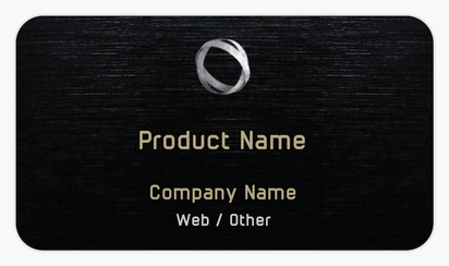 Design Preview for Design Gallery: Manufacturing Product & Packaging Labels, Rounded Rectangle  8.7 x 4.9 cm 