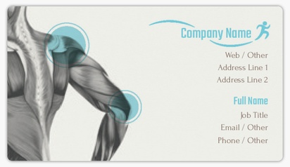 Design Preview for Sports & Fitness Business Card Stickers Templates