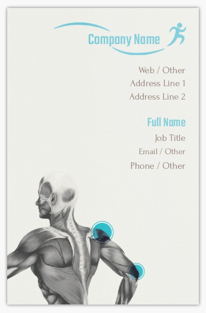 Design Preview for Design Gallery: Sports Medicine Metallic Business Cards