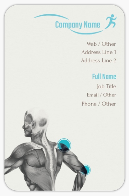Design Preview for Design Gallery: Sports Medicine Rounded Corner Business Cards, Rounded Standard (85 x 55 mm)