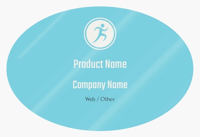 Design Preview for Design Gallery: Sports Medicine Product Labels on Sheets, Oval 7.6 x 5.1 cm