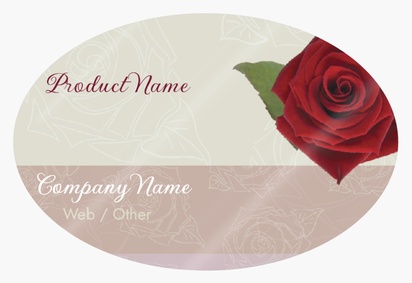 Design Preview for Design Gallery: Introduction & Dating Agencies Product Labels on Sheets, Oval 7.6 x 5.1 cm