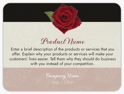 Design Preview for Design Gallery: Introduction & Dating Agencies Product Labels on Sheets, Rounded Rectangle 10 x 7.5 cm