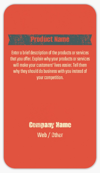 Design Preview for Design Gallery: Marketing & Communications Product & Packaging Labels, Rounded Rectangle  8.7 x 4.9 cm 