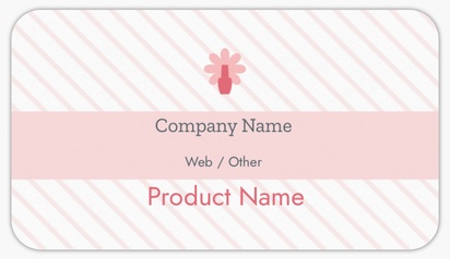 Design Preview for Design Gallery: Modern & Simple Product Labels on Sheets, Rounded Rectangle 8.7 x 4.9 cm