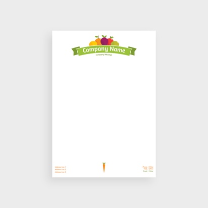 Design Preview for Design Gallery: Food & Beverage Letterheads