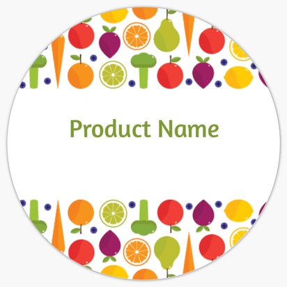 Design Preview for Design Gallery: Agriculture & Farming Product Labels, 3.8 x 3.8 cm Circle