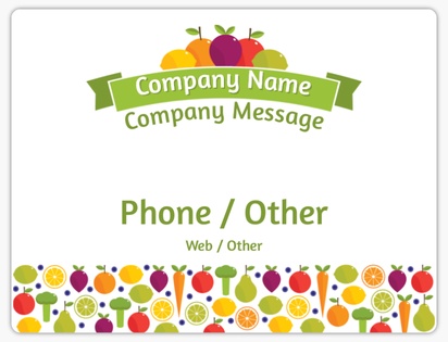 Design Preview for Grocery Stores Car Magnets Templates, 8.7" x 11.5"