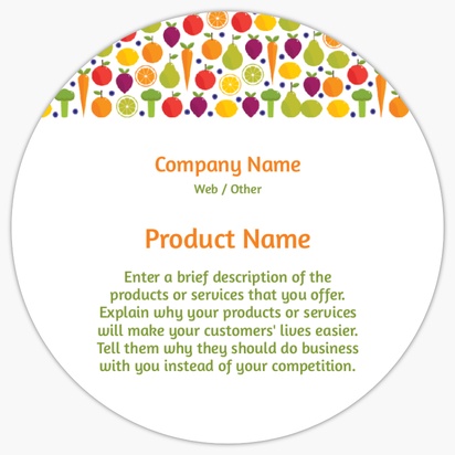 Design Preview for Templates for Agriculture & Farming Product Labels , 7.6 x 7.6 cm Circle