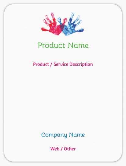 Design Preview for Design Gallery: Foster Services & Adoption Product Labels on Sheets, Rounded Rectangle 10 x 7.5 cm