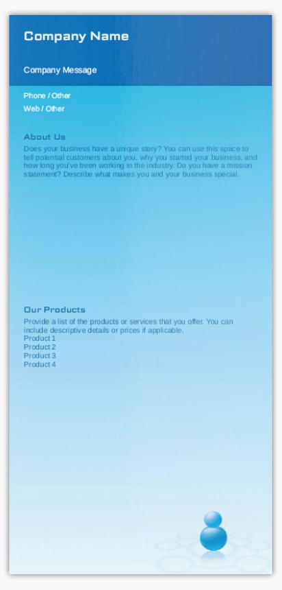 Design Preview for Design Gallery: Blogging Flyers & Leaflets,  No Fold/Flyer DL (99 x 210 mm)