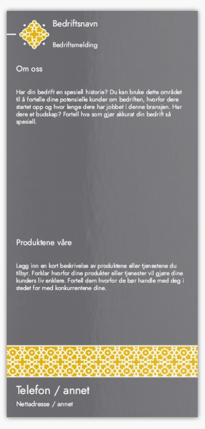 Forhåndsvisning av design for Designgalleri: Maling & tapetsering Flyere og brosjyrer,  Ikke foldet DL (99 x 210 mm)