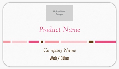 Design Preview for Design Gallery: Beauty Consulting & Pampering Product Labels on Sheets, Rounded Rectangle 8.7 x 4.9 cm