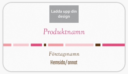 Förhandsgranskning av design för Designgalleri: Kosmetika & parfym Produktetiketter på ark, Rundad rektangel 8,7 x 4,9 cm