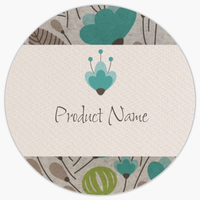 Design Preview for Design Gallery: Interior Design Product Labels on Sheets, Circle 3.8 x 3.8 cm