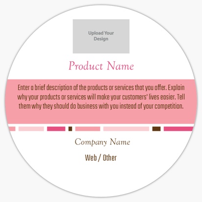 Design Preview for Design Gallery: Beauty & Spa Product Labels, 7.6 x 7.6 cm Circle